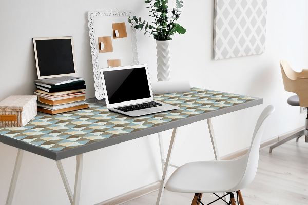 Large desk pad PVC protector retro illusion