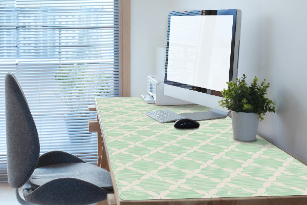 Large desk mat table protector colorful pattern