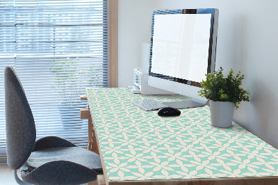Full desk pad White and blue pattern
