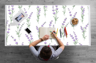 Full desk mat lavender flowers