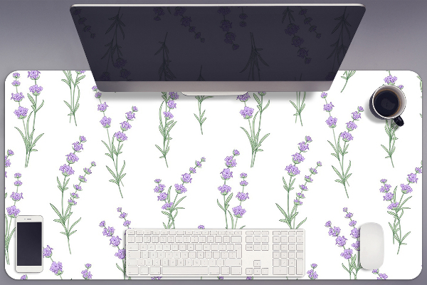 Full desk mat lavender flowers