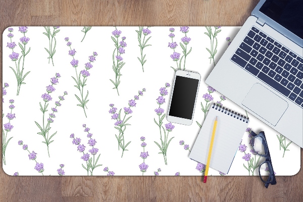 Full desk mat lavender flowers