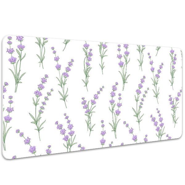 Full desk mat lavender flowers