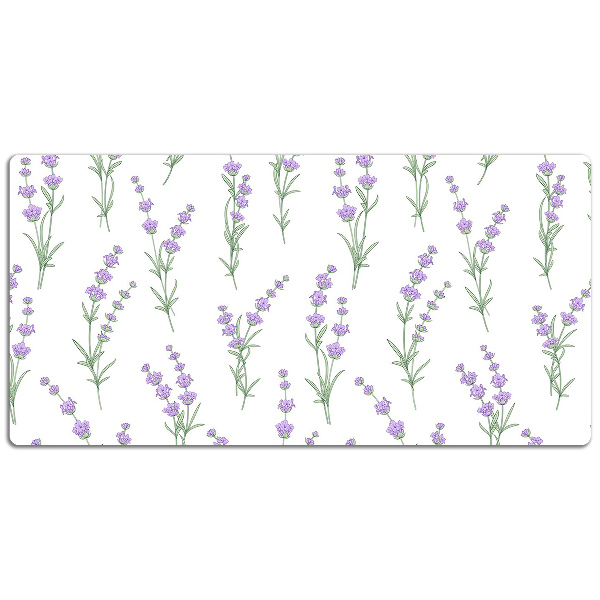 Full desk mat lavender flowers