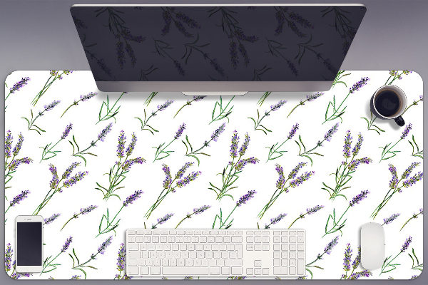 Full desk mat lavender flowers