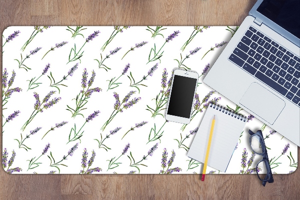 Full desk mat lavender flowers