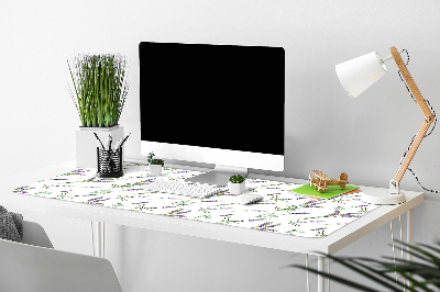 Full desk mat lavender flowers