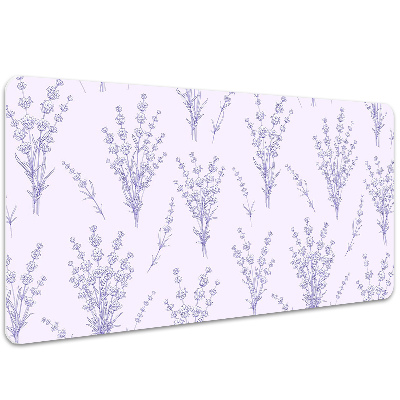 Full desk mat lavender flowers