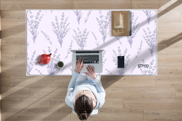 Full desk mat lavender flowers