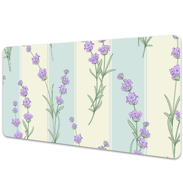 Full desk mat lavender flowers