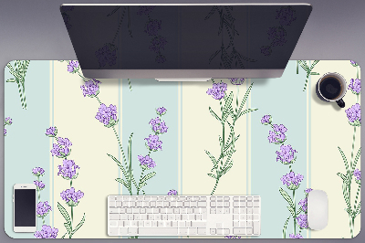 Full desk mat lavender flowers