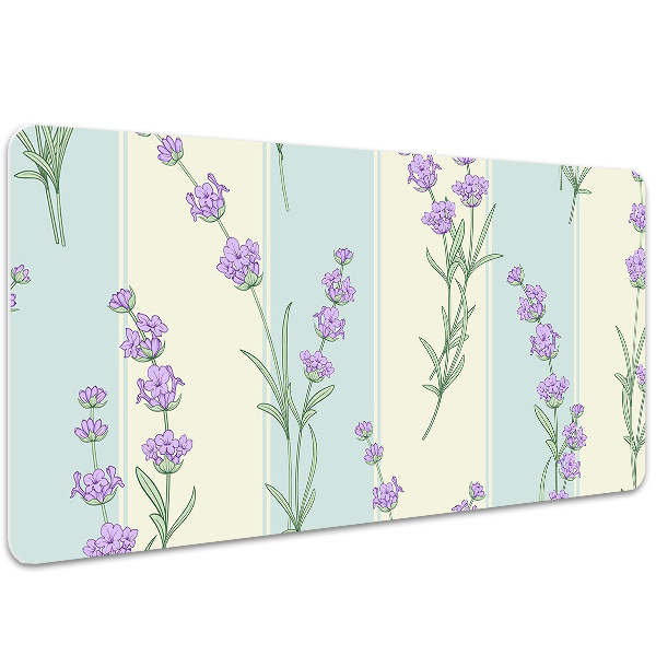 Full desk mat lavender flowers