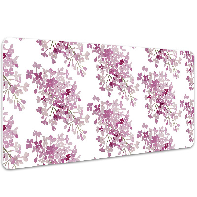 Large desk mat table protector pink flowers