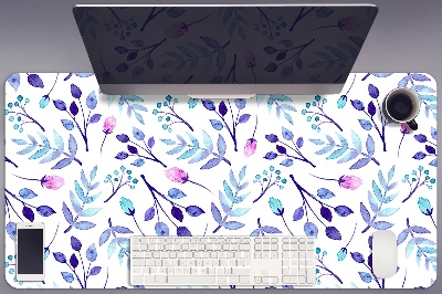 Full desk pad purple twigs
