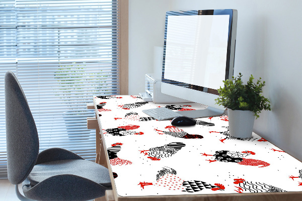 Full desk protector geometry roosters