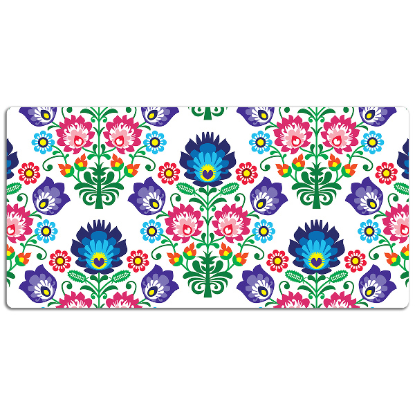 Large desk mat for children folk pattern