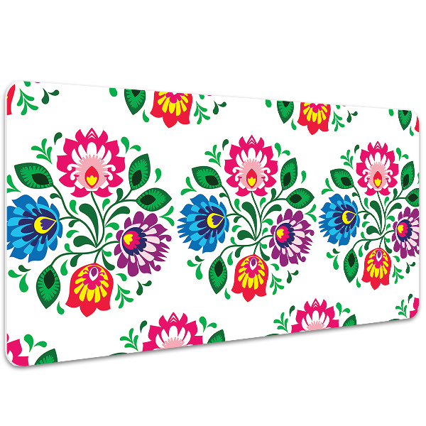 Desk mat Flowers folk style