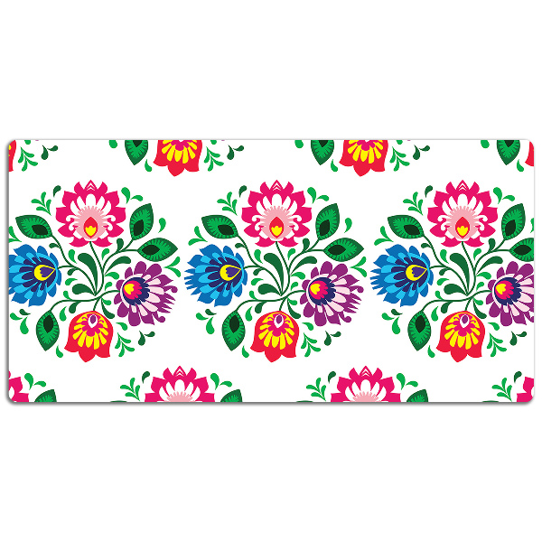 Desk mat Flowers folk style