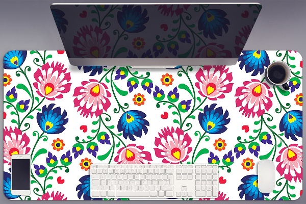 Large desk mat for children Polish folk