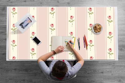 Large desk mat for children Roses
