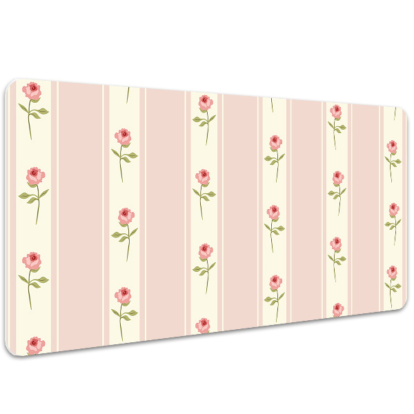 Large desk mat for children Roses