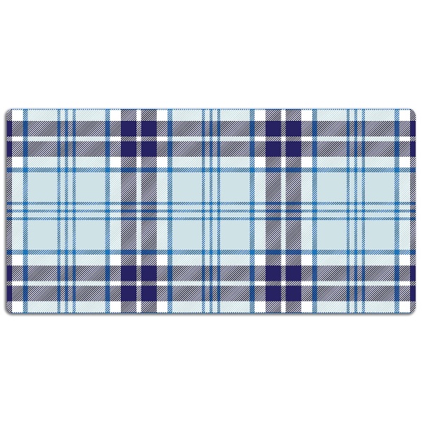 Large desk mat table protector Tartan