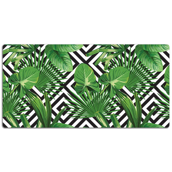 Full desk pad tropical leaves