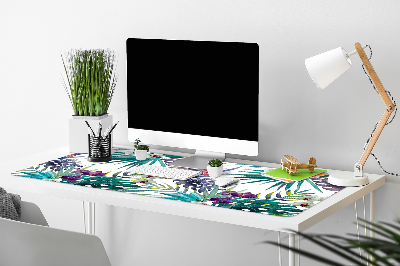 Full desk pad tropical leaves