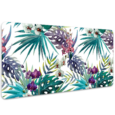 Full desk pad tropical leaves