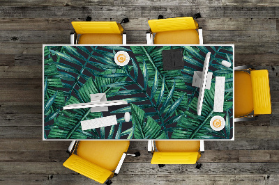 Full desk pad tropical leaves