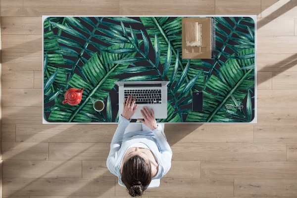 Full desk pad tropical leaves