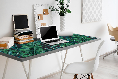 Full desk pad tropical leaves