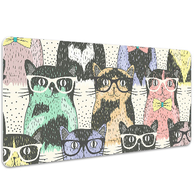 Large desk mat for children Cats