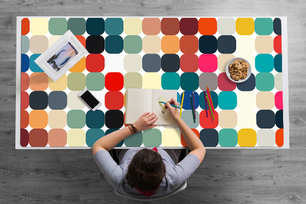 Full desk pad geometric pattern