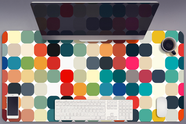 Full desk pad geometric pattern