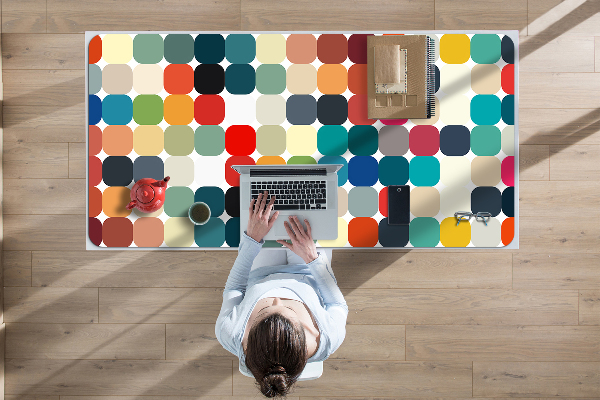 Full desk pad geometric pattern