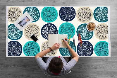 Full desk pad abstract circles