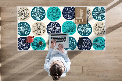 Full desk pad abstract circles