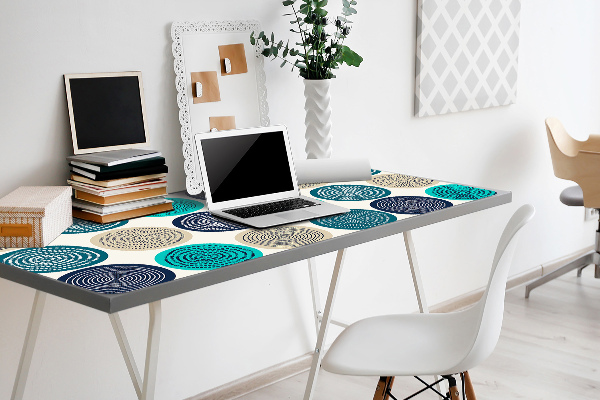 Full desk pad abstract circles