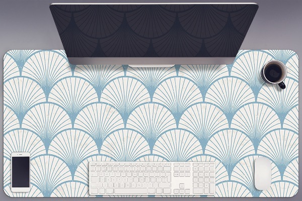 Full desk pad retro scallops