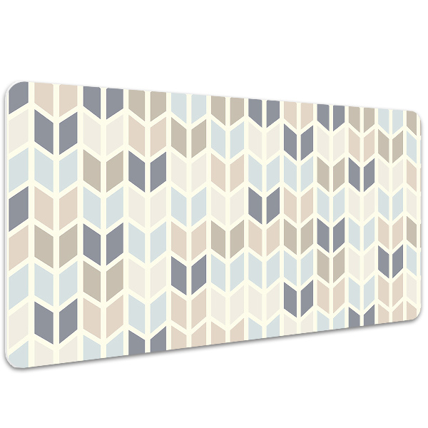 Full desk protector geometric texture