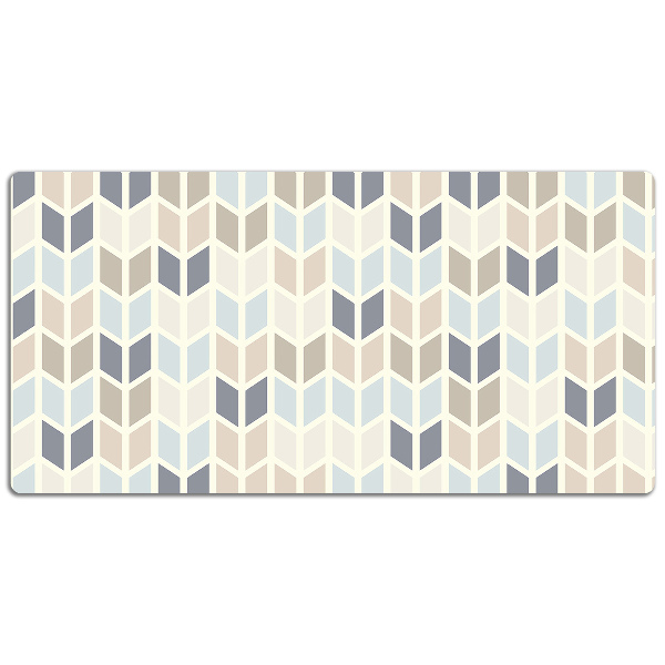 Full desk protector geometric texture