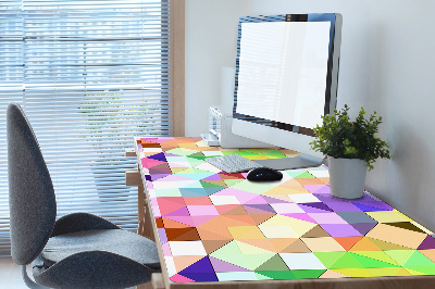 Full desk protector colorful mosaic