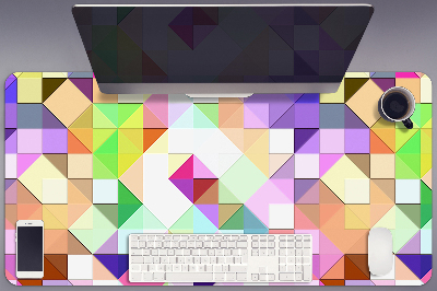 Full desk protector colorful mosaic