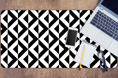 Desk mat geometric illusion