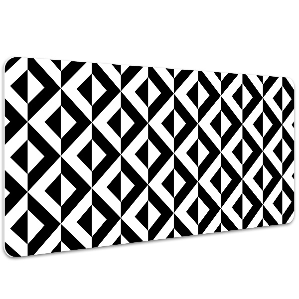 Desk mat geometric illusion
