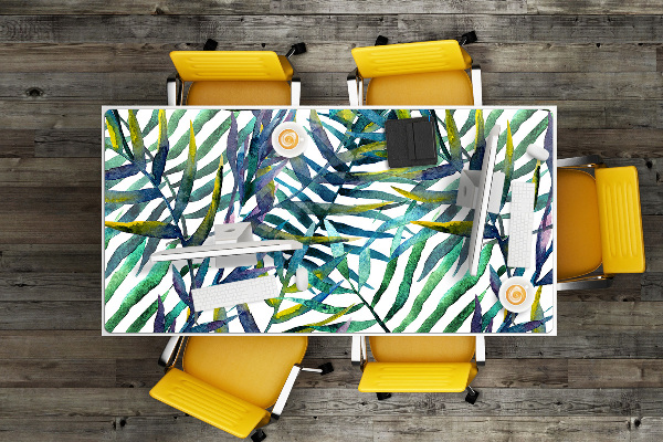 Full desk pad exotic leaves