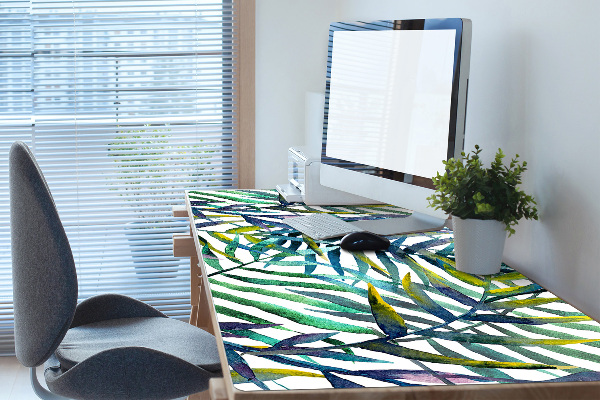 Full desk pad exotic leaves