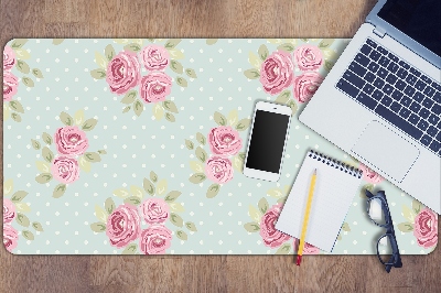 Full desk mat pink bouquets