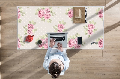 Desk pad English roses